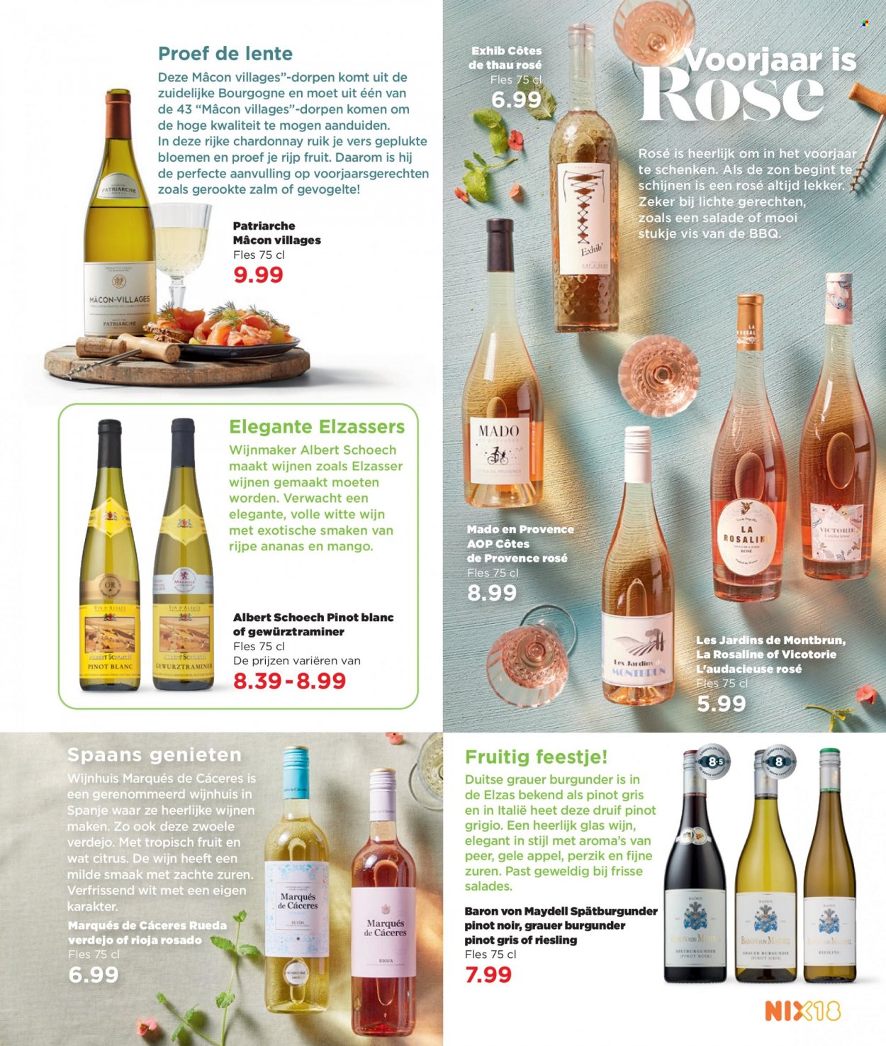 thumbnail - Plus-aanbieding -  producten in de aanbieding - BBQ, Chardonnay, riesling, Rioja, Pinot Noir, witte wijn, Pinot Griggio, Côtes de Provence, wijn, bloemen. Pagina 87.