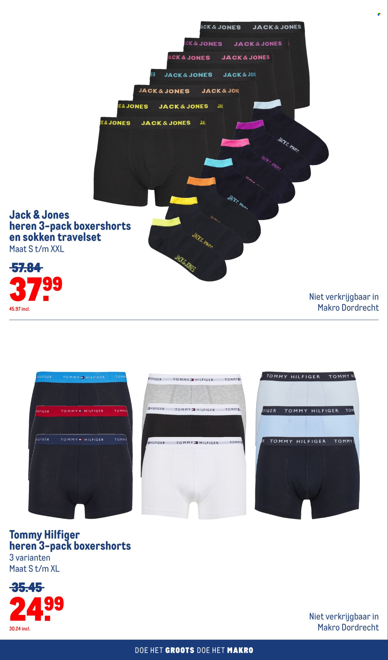 thumbnail - Makro-aanbieding - 14-2-2024 - 27-2-2024 -  producten in de aanbieding - Tommy Hilfiger, jack, boxershorts, ondergoed, sokken. Pagina 30.