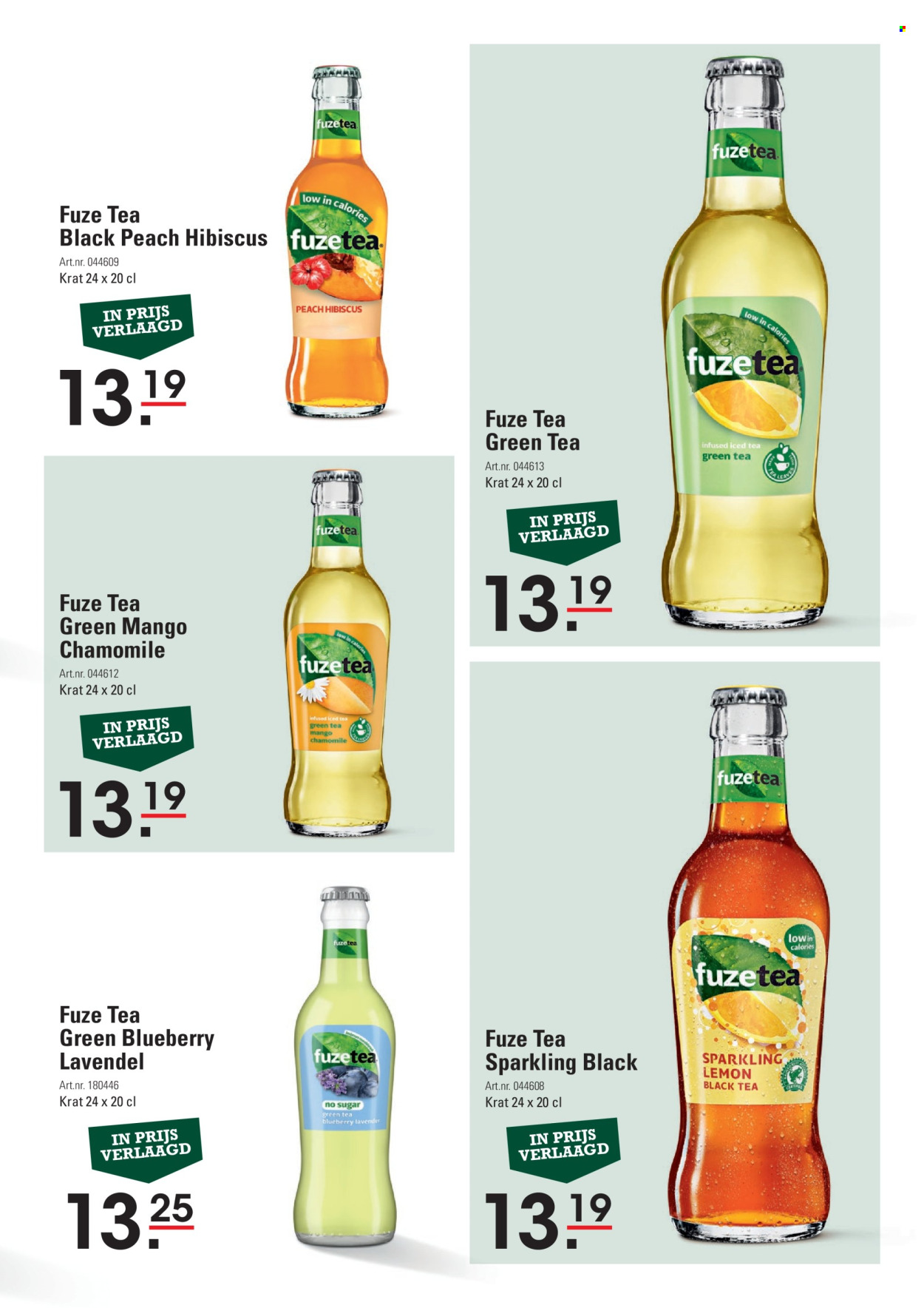 thumbnail - Sligro-aanbieding -  producten in de aanbieding - mango, thee, fuzetea. Pagina 19.
