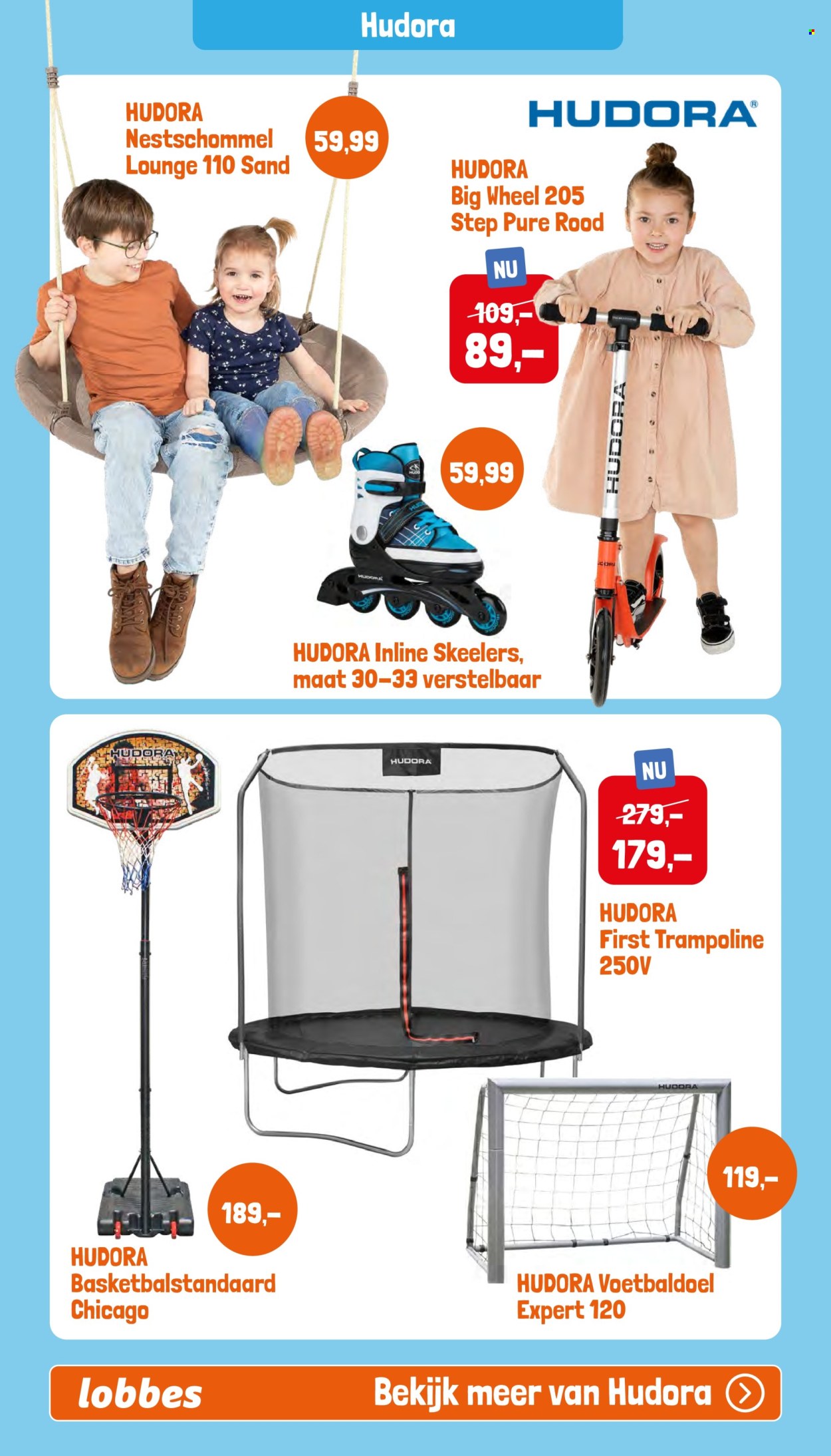 thumbnail - Lobbes-aanbieding -  producten in de aanbieding - voetbaldoel, trampoline. Pagina 9.