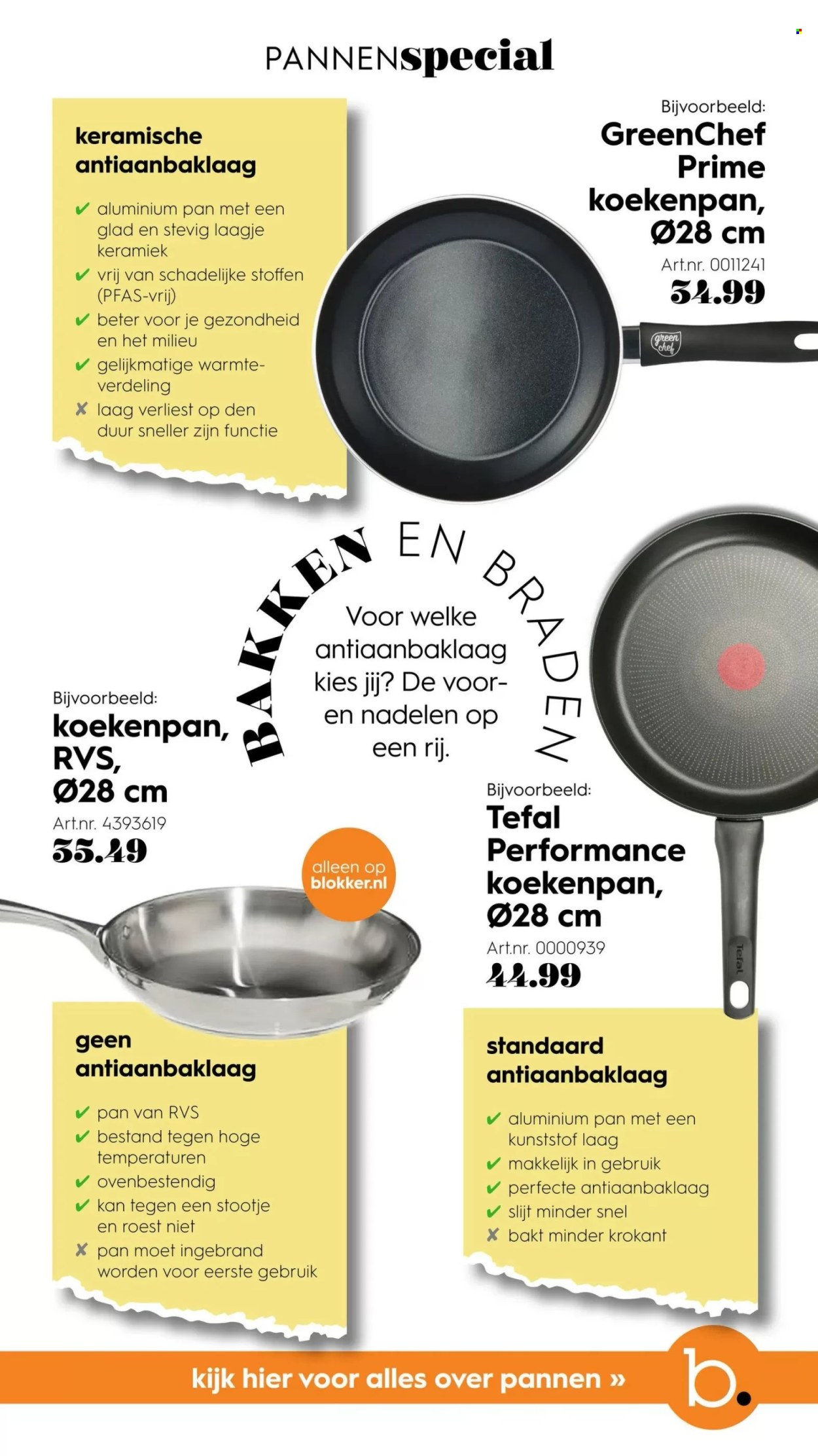 thumbnail - Blokker-aanbieding -  producten in de aanbieding - koekenpan, pan, Tefal. Pagina 7.