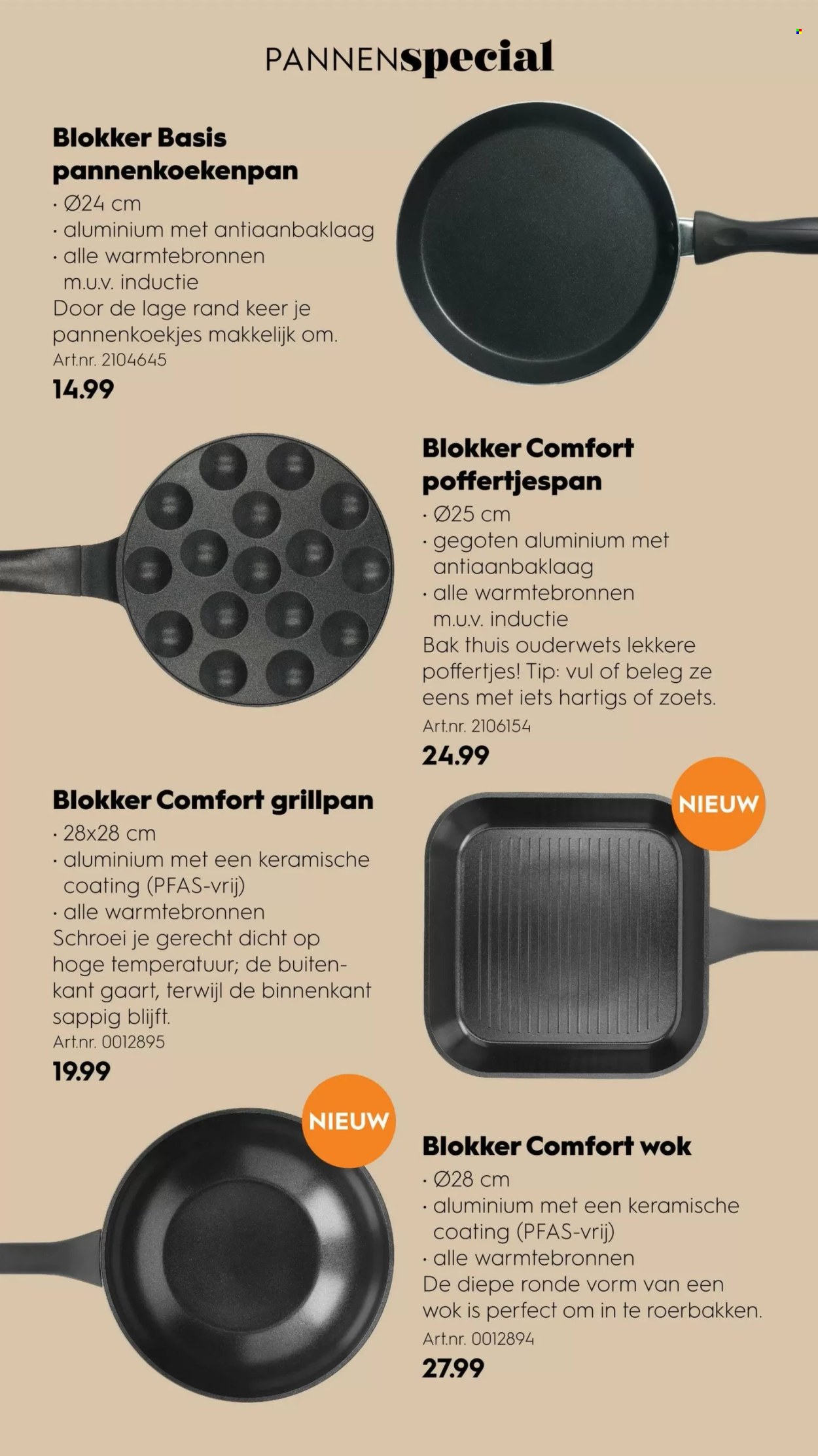 thumbnail - Blokker-aanbieding -  producten in de aanbieding - pan, wokpan, grillpan. Pagina 13.