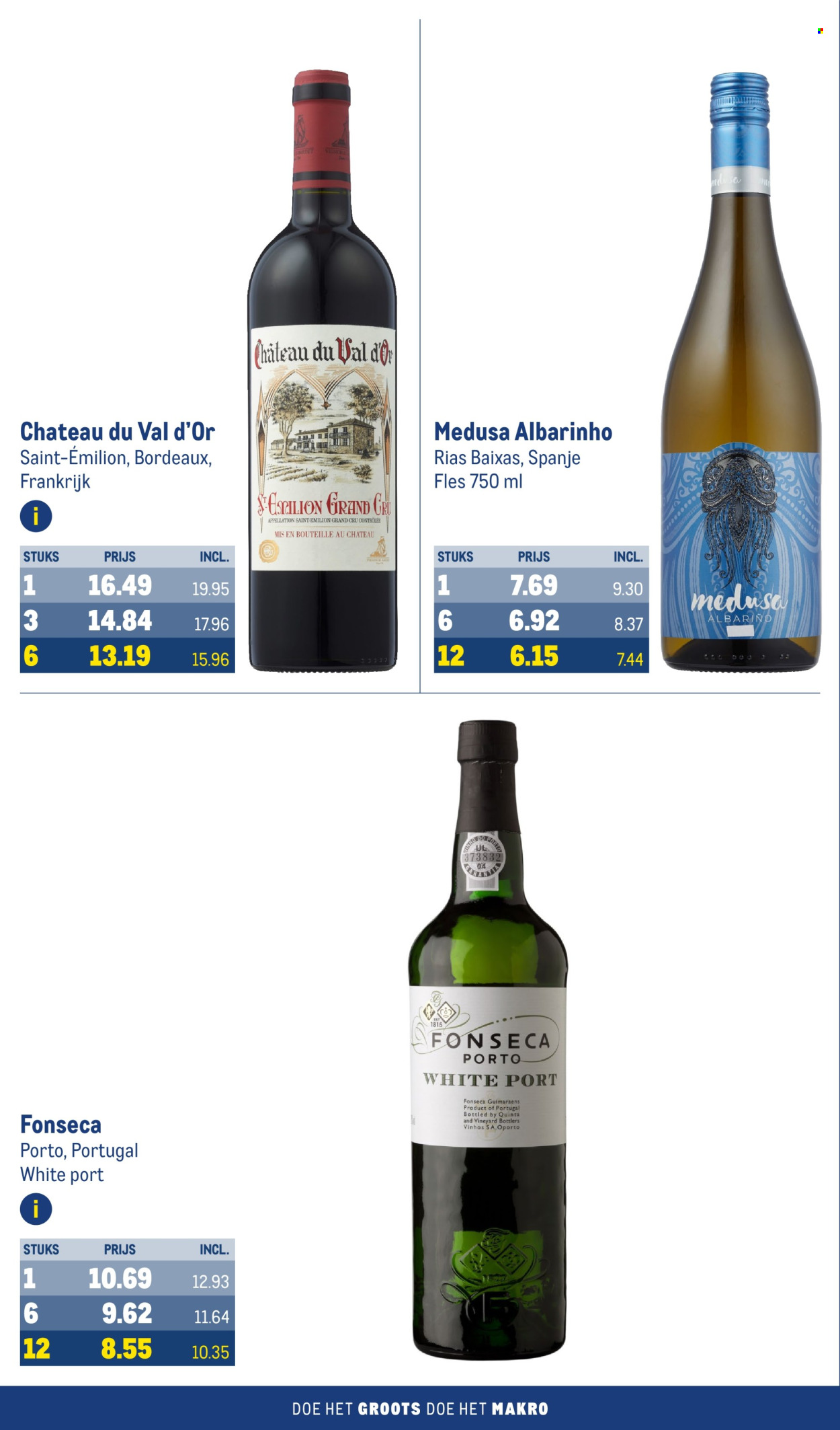 thumbnail - Makro-aanbieding - 10-4-2024 - 7-5-2024 -  producten in de aanbieding - alcohol, wijn, Bordeaux, Frankrijk, porto, fles. Pagina 58.