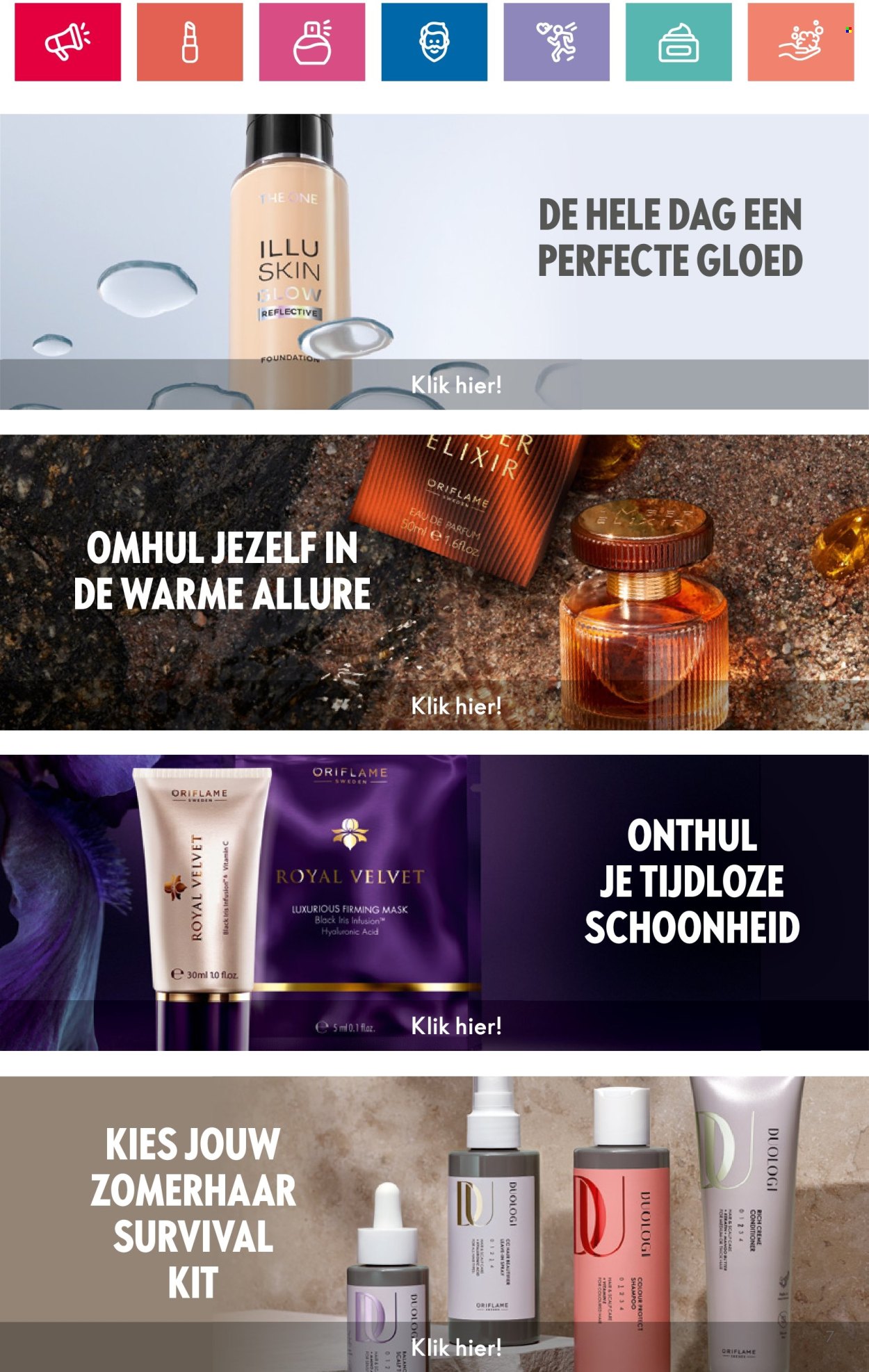 thumbnail - Oriflame-aanbieding - 18-4-2024 - 8-5-2024 -  producten in de aanbieding - The One, Elixir, Royal Velvet, conditioner, Eau de Parfum. Pagina 7.