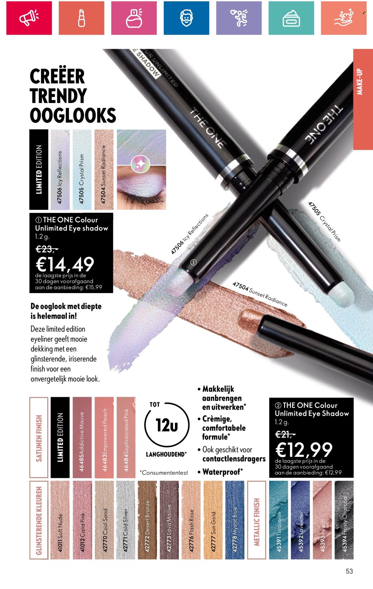 thumbnail - Oriflame-aanbieding - 18-4-2024 - 8-5-2024 -  producten in de aanbieding - The One, eyeliner, make-up. Pagina 53.