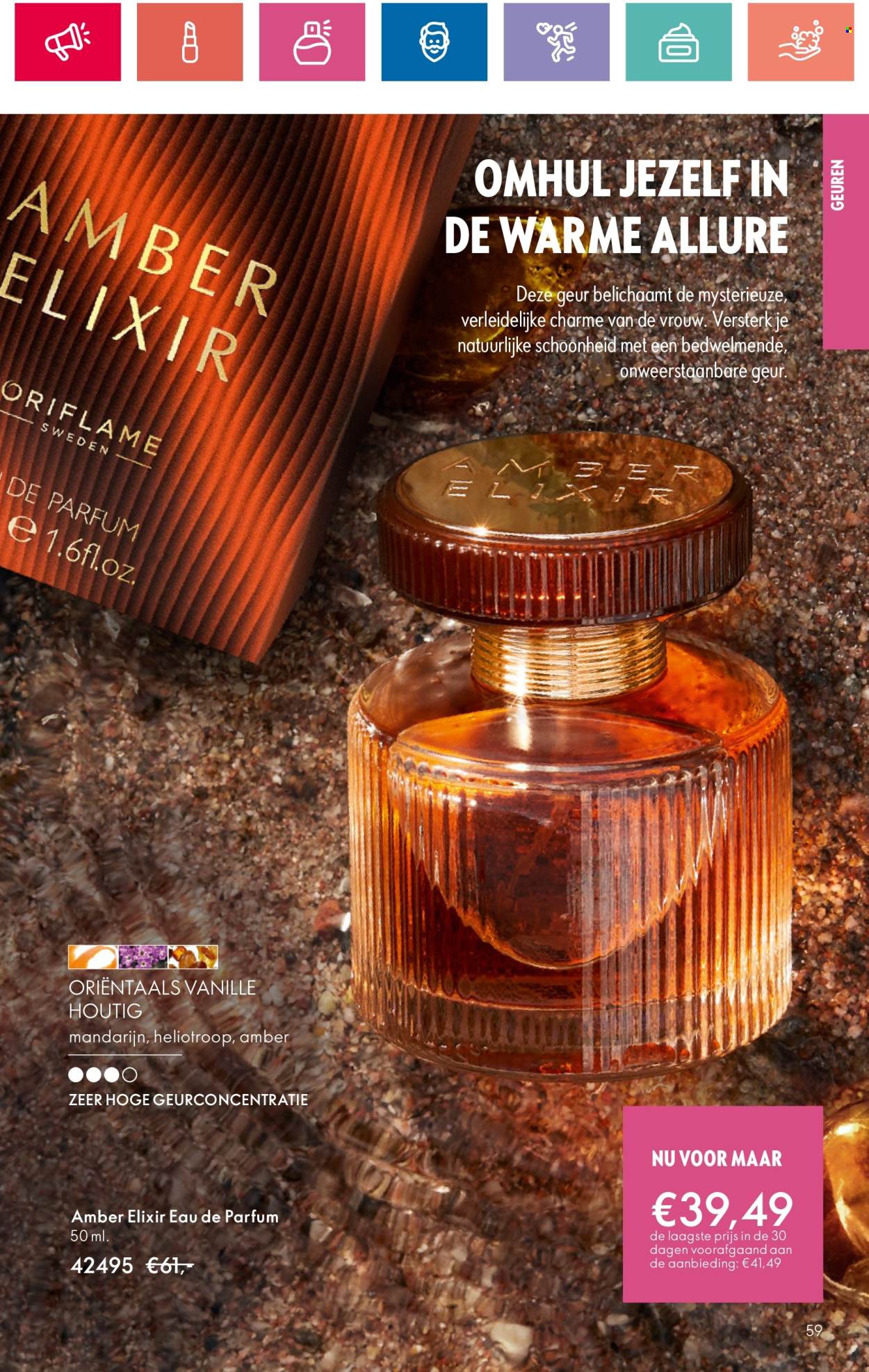 thumbnail - Oriflame-aanbieding - 18-4-2024 - 8-5-2024 -  producten in de aanbieding - Elixir, Eau de Parfum. Pagina 59.