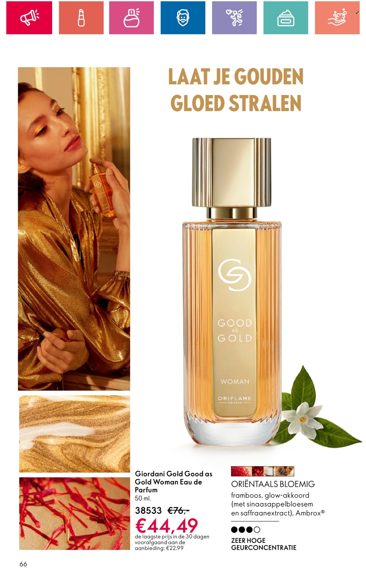 thumbnail - Oriflame-aanbieding - 18-4-2024 - 8-5-2024 -  producten in de aanbieding - Giordani Gold, Eau de Parfum. Pagina 66.