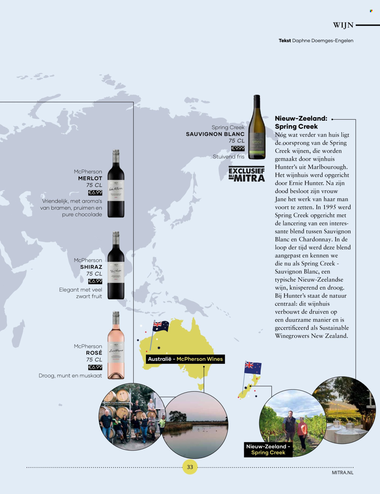 thumbnail - Mitra-aanbieding -  producten in de aanbieding - alcohol, Chardonnay, Merlot, rode wijn, Sauvignon Blanc, witte wijn, wijn, Shiraz. Pagina 33.