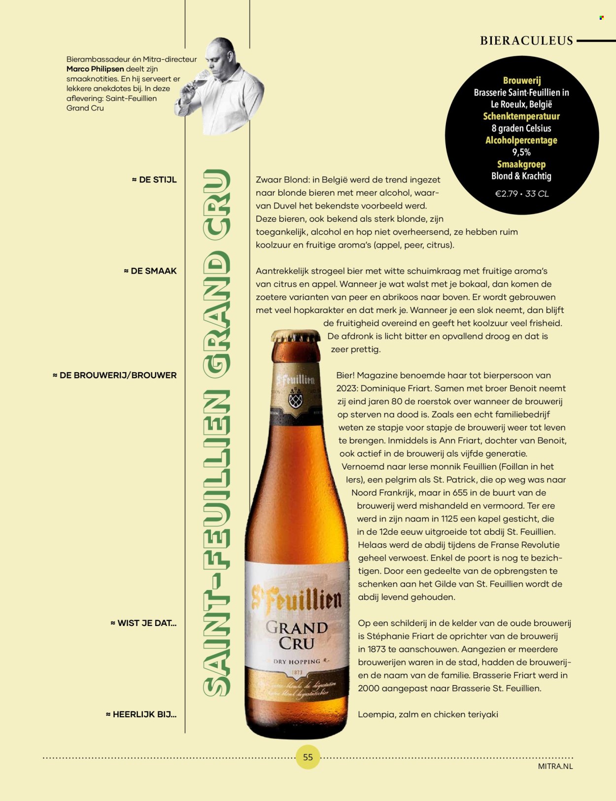 thumbnail - Mitra-aanbieding -  producten in de aanbieding - Duvel, bier, alcohol, wijn, Frankrijk. Pagina 55.