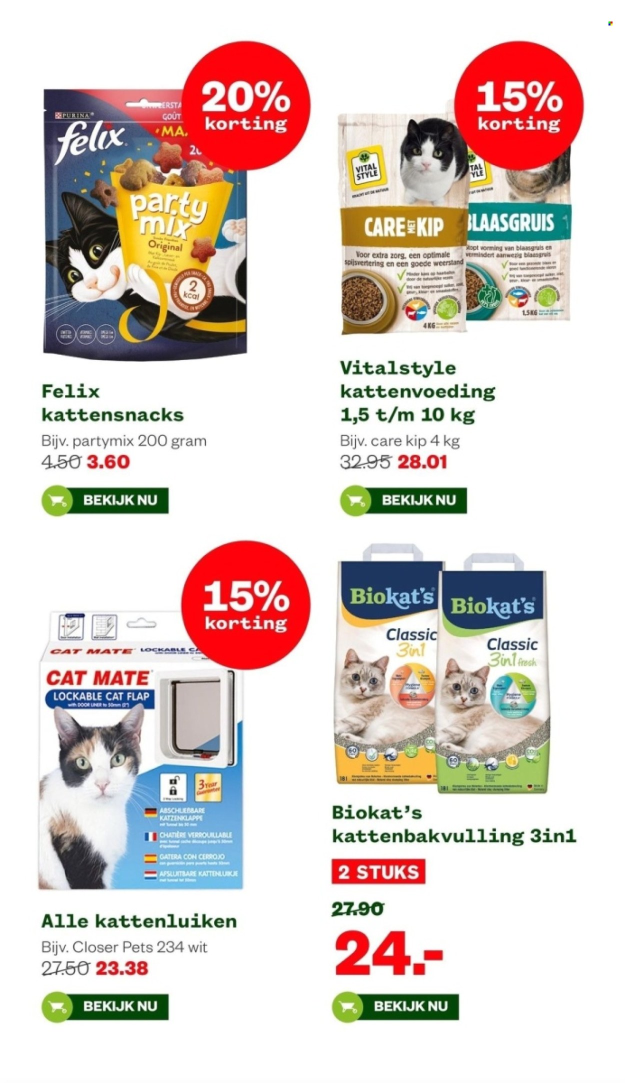 thumbnail - Welkoop-aanbieding - 22-4-2024 - 5-5-2024 -  producten in de aanbieding - Purina, Felix, kattensnacks, kattenvoeding. Pagina 18.