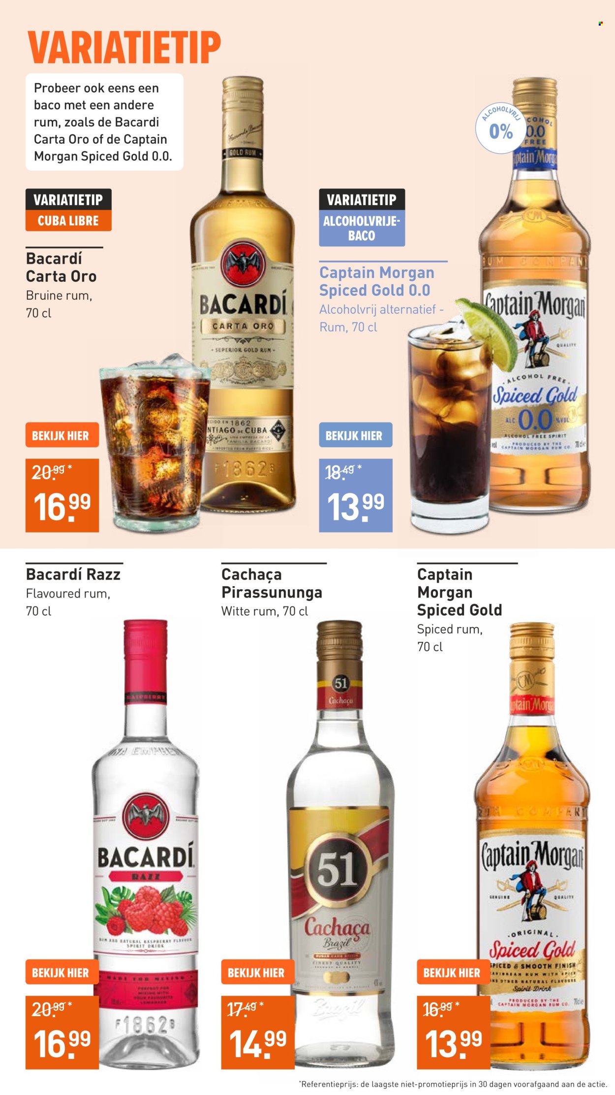 thumbnail - Gall & Gall-aanbieding - 22-4-2024 - 5-5-2024 -  producten in de aanbieding - alcohol, Bacardi, rum, Captain Morgan, Spiced rum. Pagina 8.