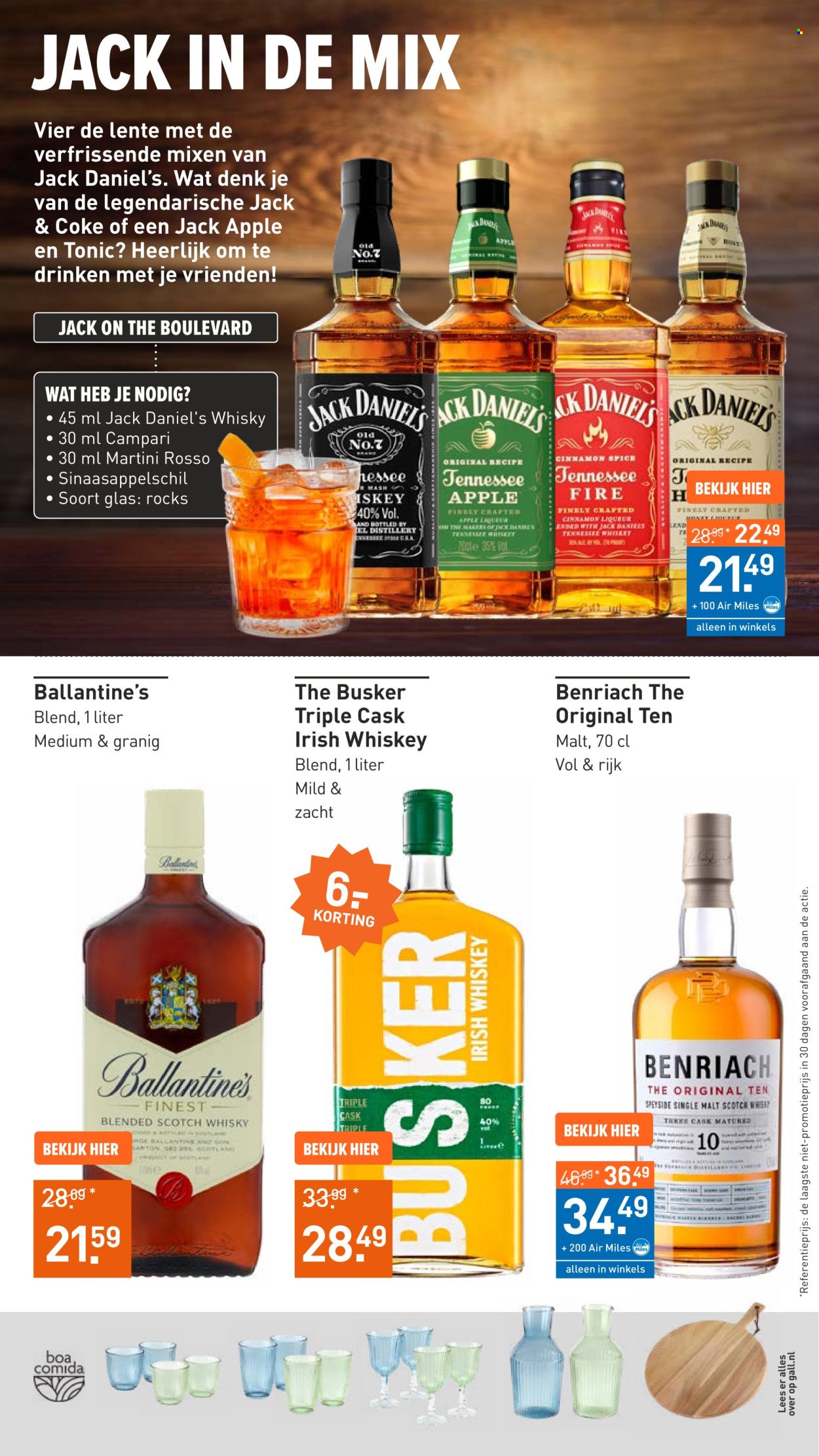 thumbnail - Gall & Gall-aanbieding - 22-4-2024 - 5-5-2024 -  producten in de aanbieding - alcohol, Coca-Cola, Martini, irish whiskey, Jack Daniel's, whiskey, whisky, Campari, Ballantine's. Pagina 14.