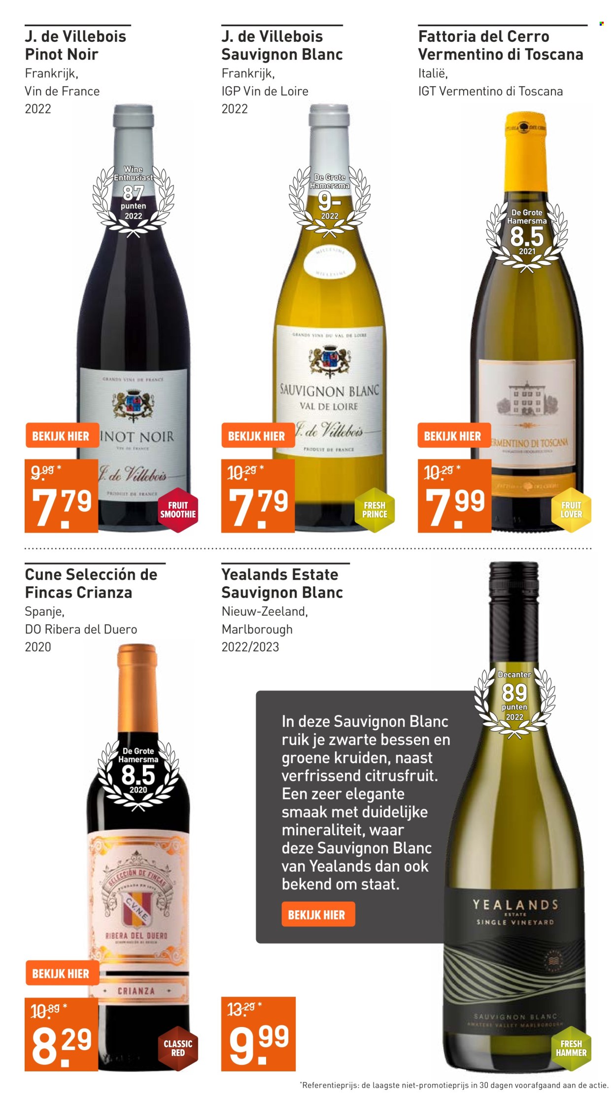 thumbnail - Gall & Gall-aanbieding - 22-4-2024 - 5-5-2024 -  producten in de aanbieding - alcohol, bramen, kruiden, Pinot Noir, Sauvignon Blanc, witte wijn, wijn, Frankrijk. Pagina 17.