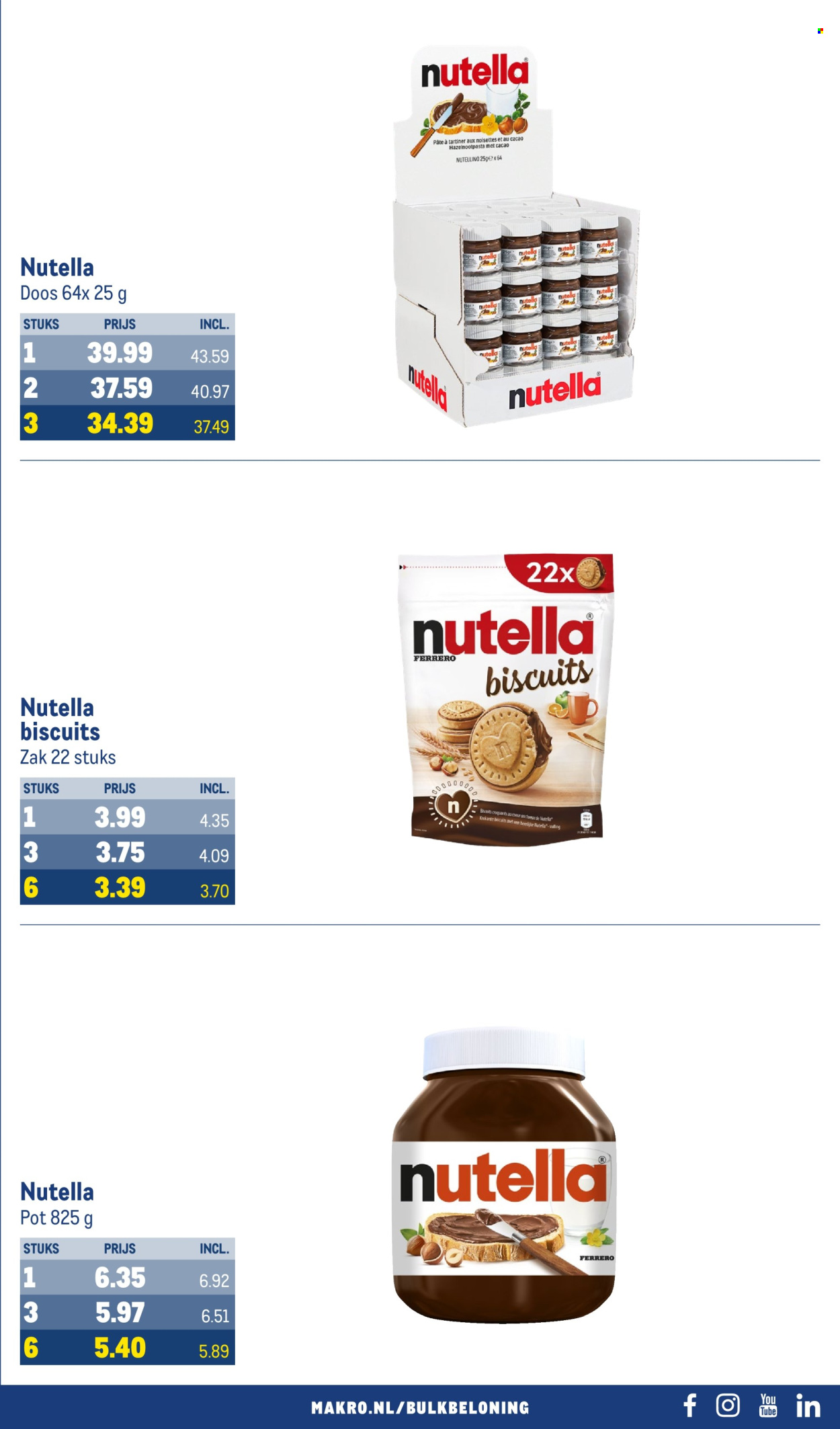thumbnail - Makro-aanbieding - 24-4-2024 - 7-5-2024 -  producten in de aanbieding - paté, Nutella, Ferrero, hazelnoot crème. Pagina 49.
