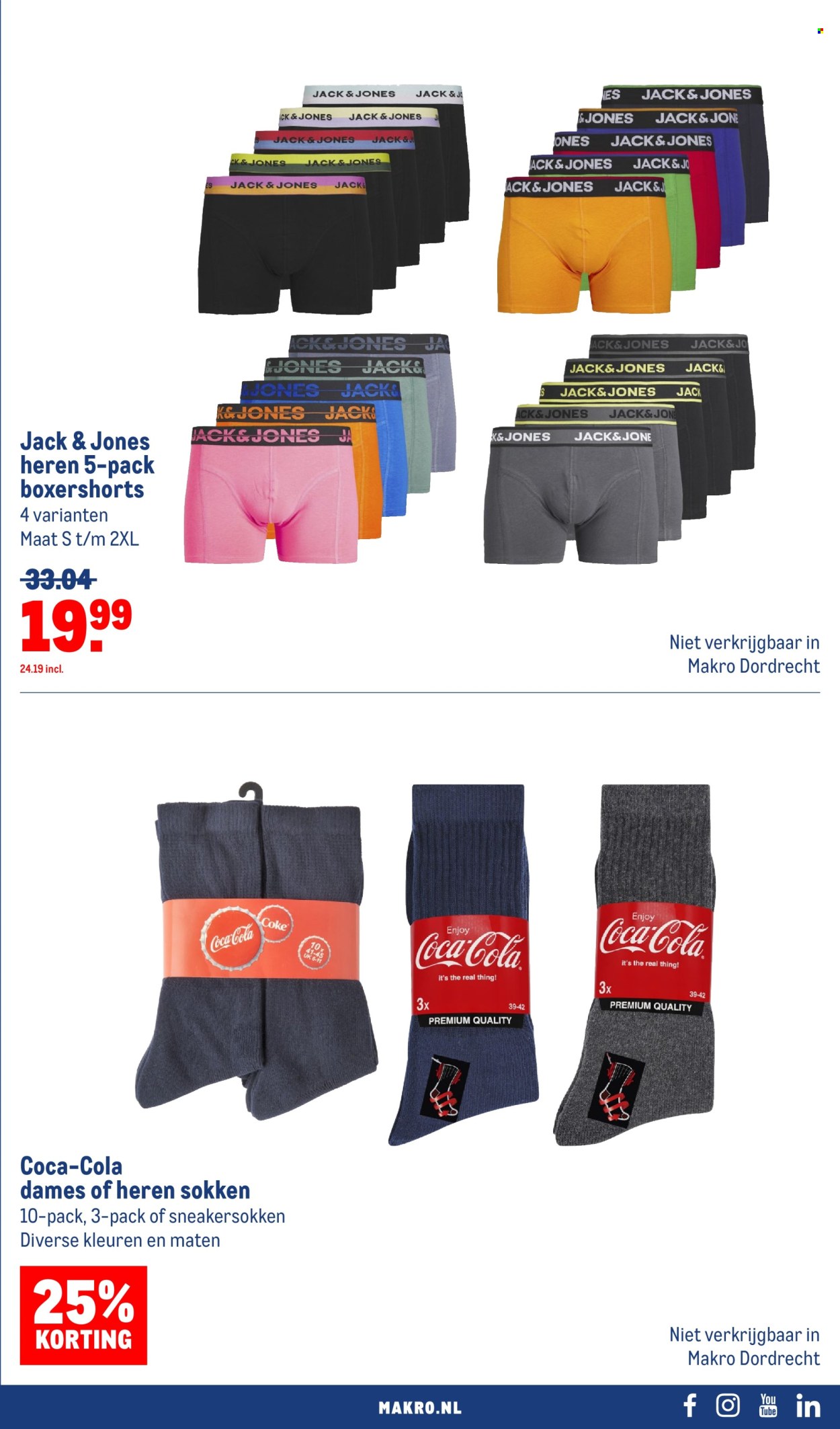 thumbnail - Makro-aanbieding - 24-4-2024 - 7-5-2024 -  producten in de aanbieding - Coca-Cola, jack, boxershorts, ondergoed, sokken. Pagina 31.