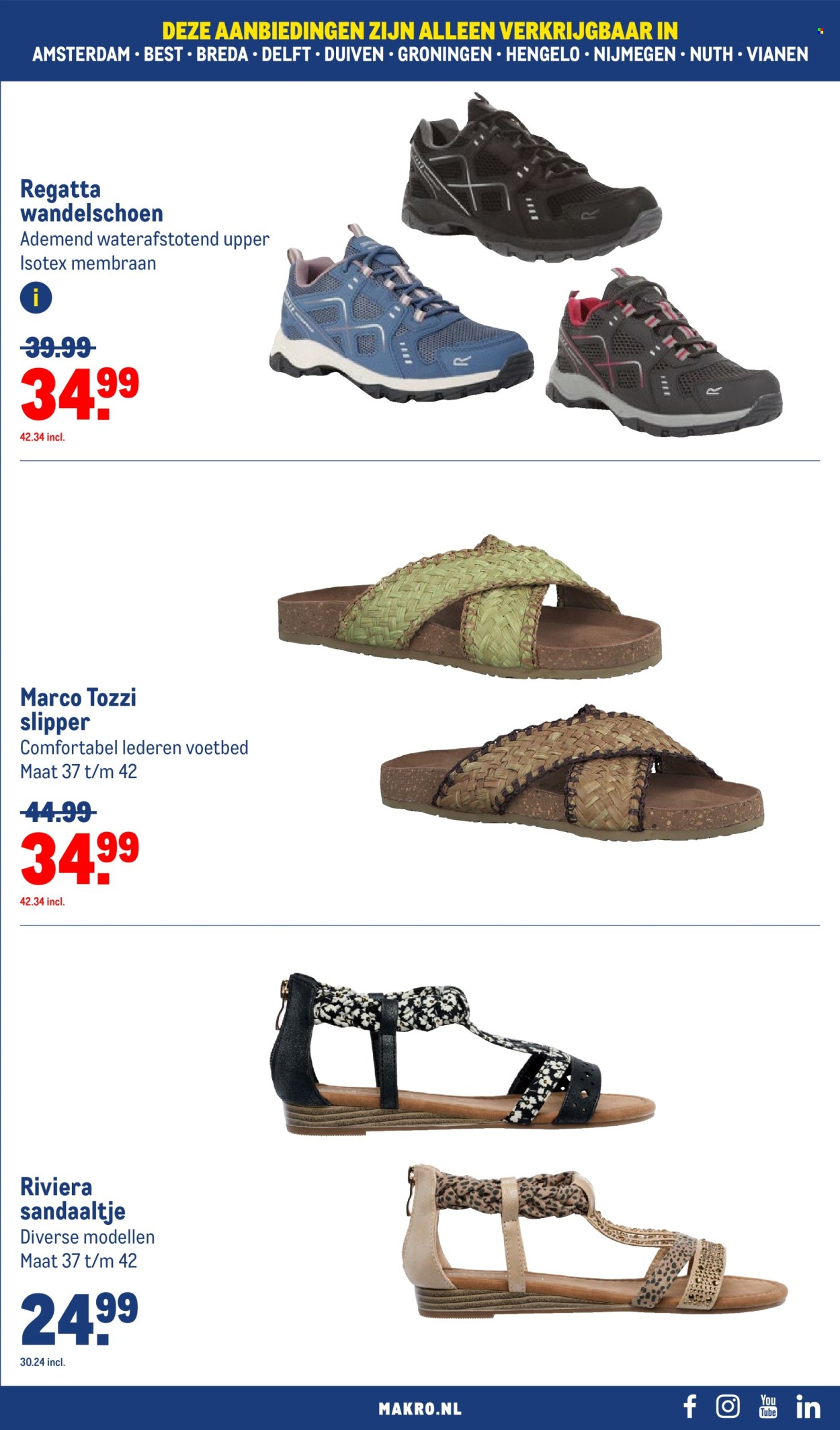 thumbnail - Makro-aanbieding - 24-4-2024 - 7-5-2024 -  producten in de aanbieding - slippers. Pagina 53.