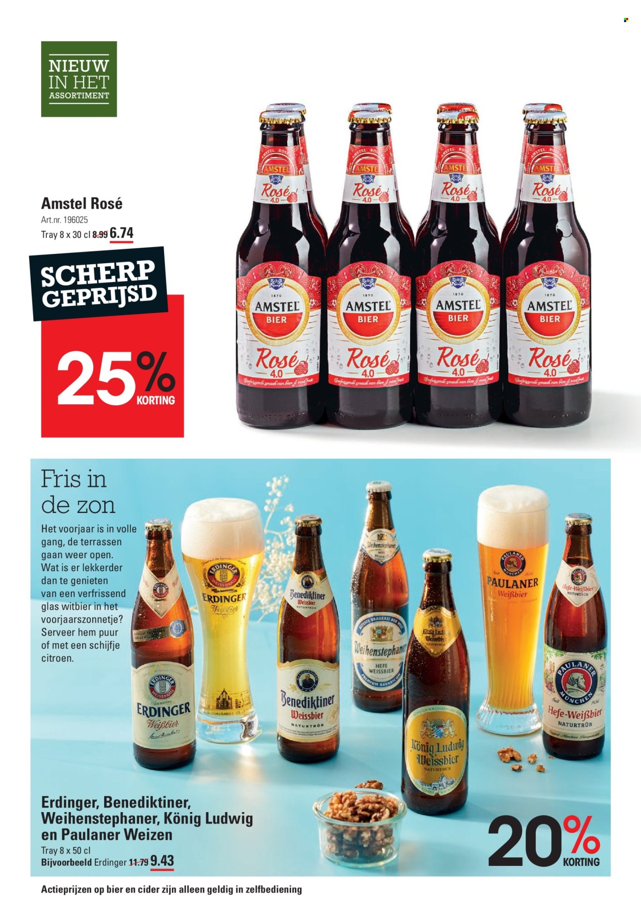 thumbnail - Sligro-aanbieding - 25-4-2024 - 13-5-2024 -  producten in de aanbieding - Amstel Bier, bier, alcohol, glazen. Pagina 2.
