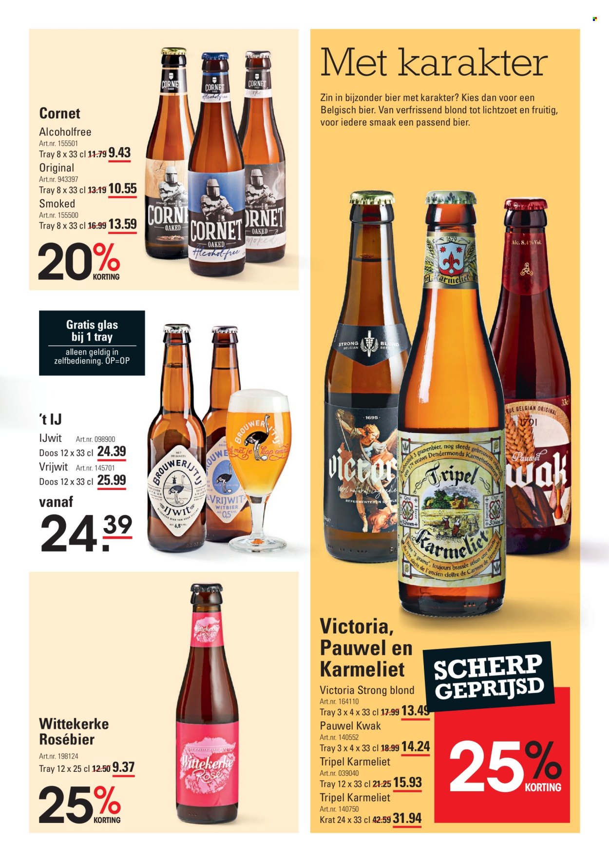 thumbnail - Sligro-aanbieding - 25-4-2024 - 13-5-2024 -  producten in de aanbieding - bier, alcohol, glazen. Pagina 3.