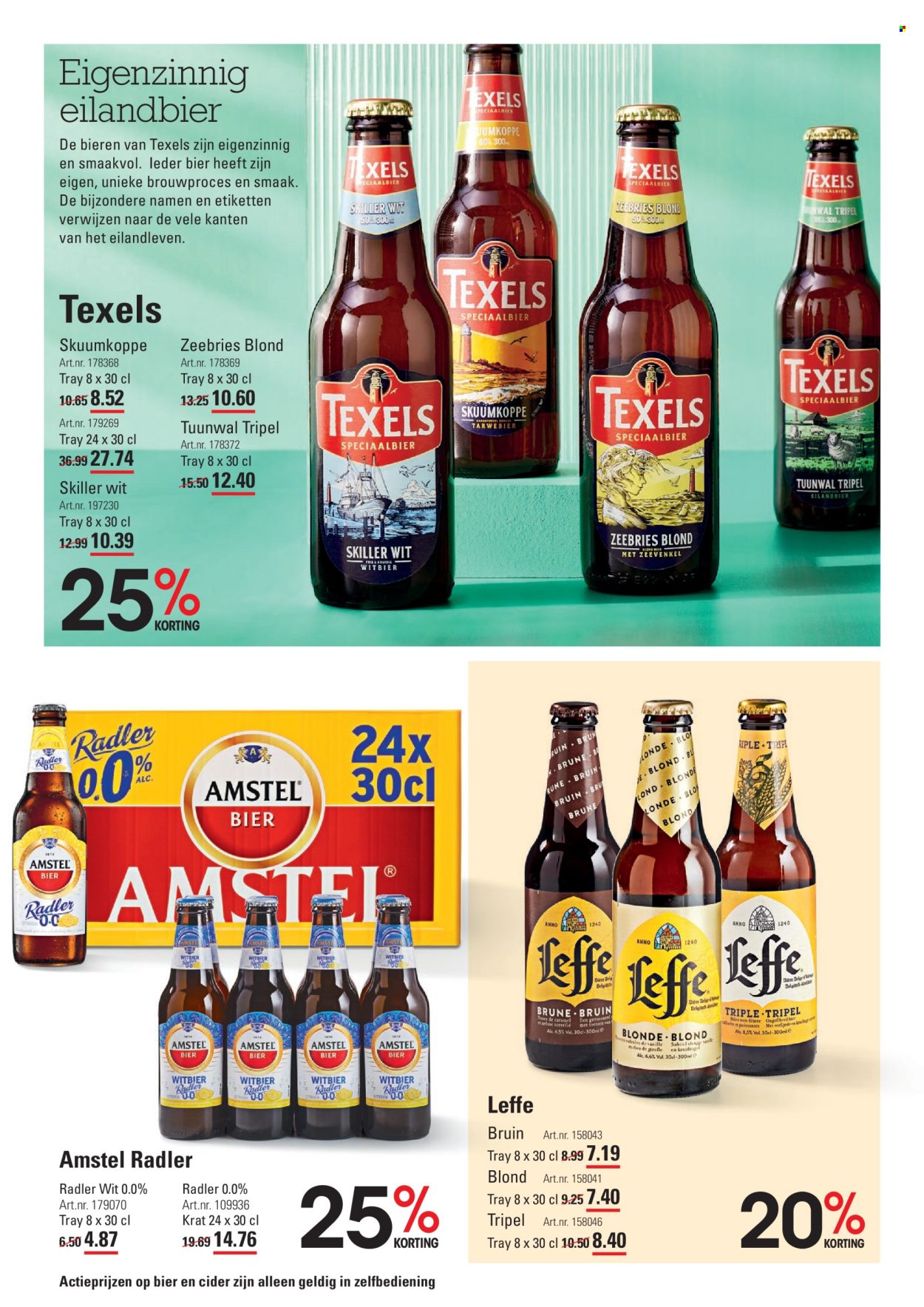 thumbnail - Sligro-aanbieding - 25-4-2024 - 13-5-2024 -  producten in de aanbieding - Leffe, Amstel Bier, bier, Radler, alcohol, alcoholvrij bier, kruidnagel, kruidnagels. Pagina 4.