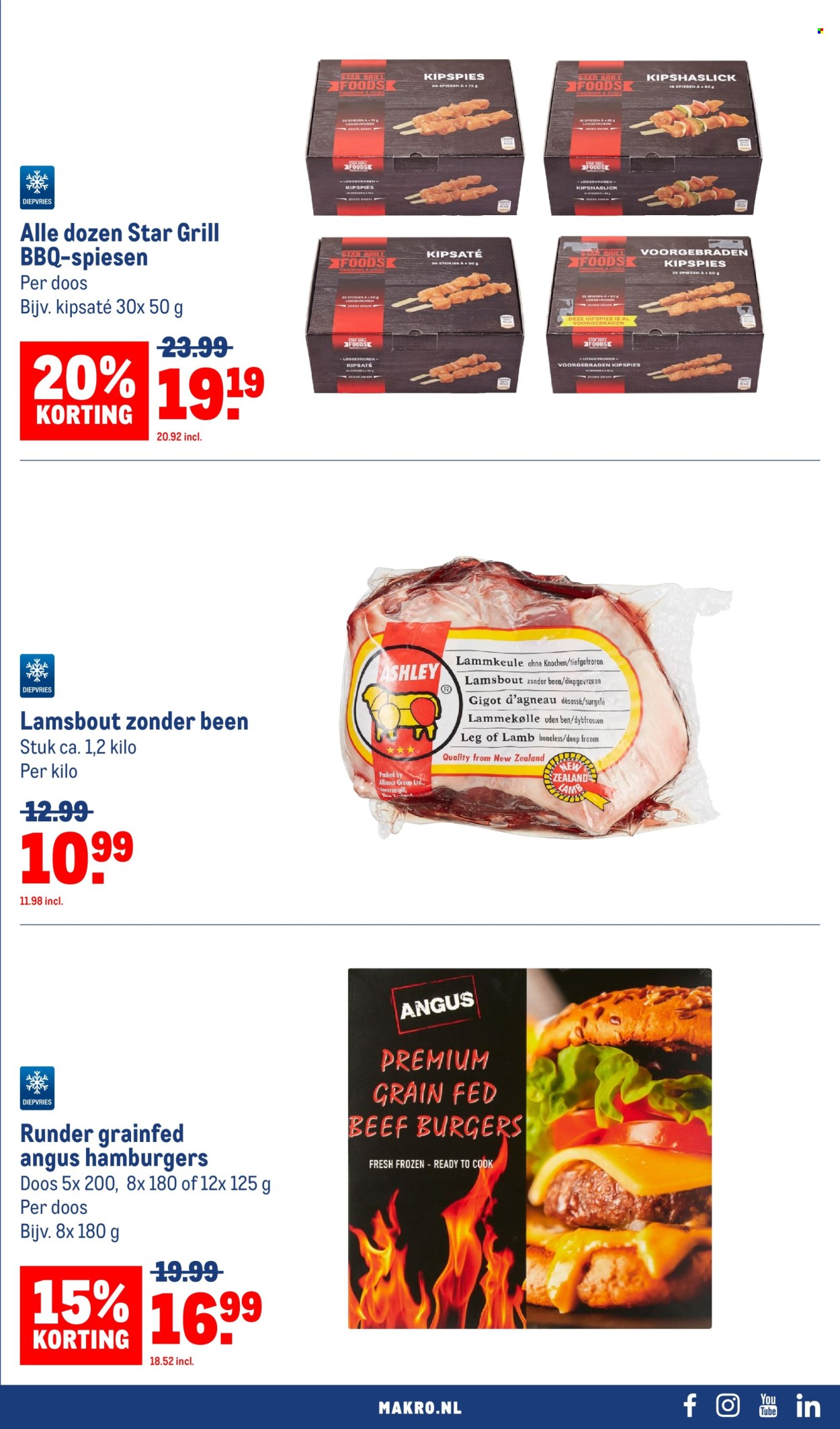 thumbnail - Makro-aanbieding - 24-4-2024 - 21-5-2024 -  producten in de aanbieding - hamburger, BBQ, grill. Pagina 11.