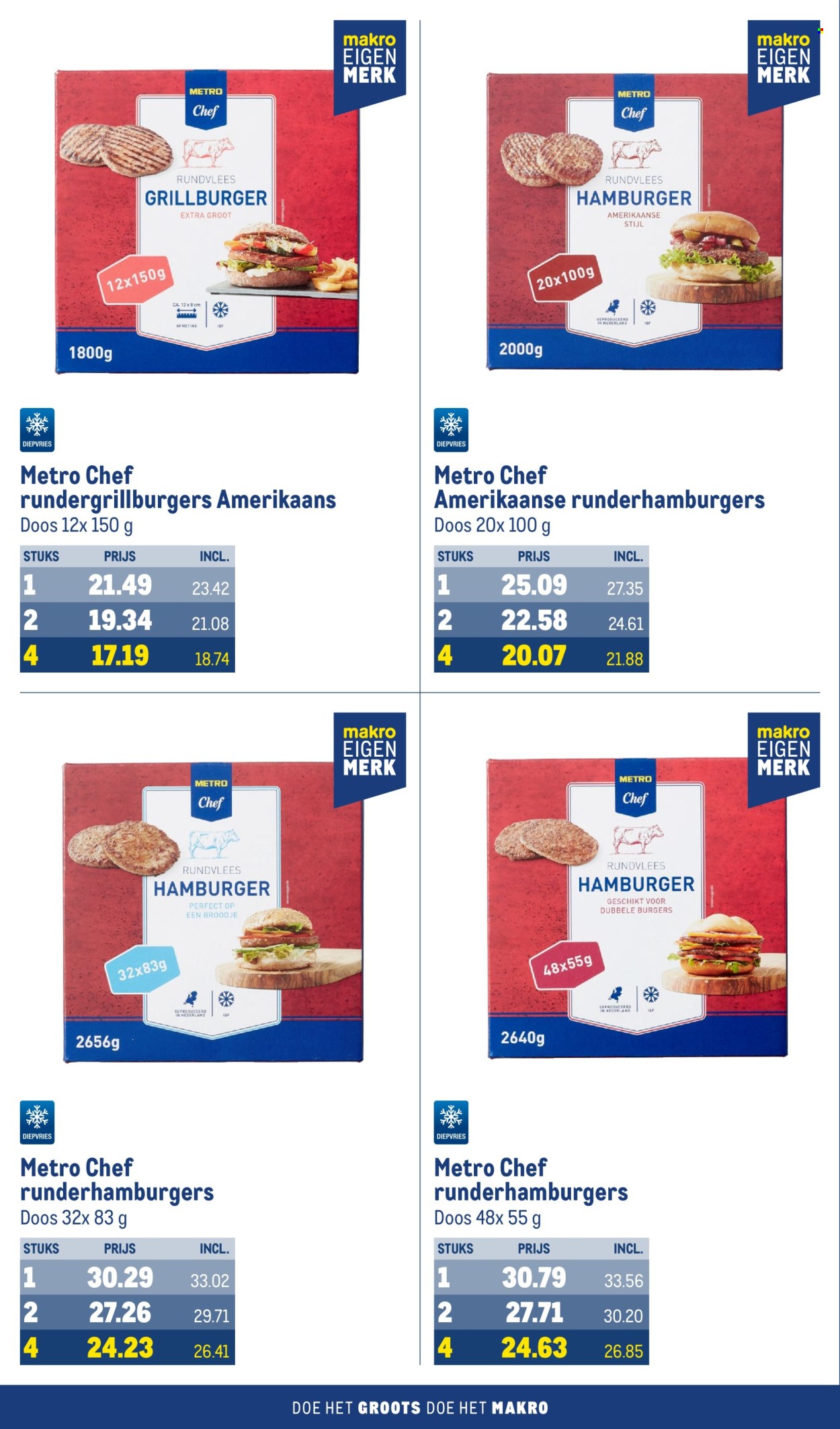 thumbnail - Makro-aanbieding - 24-4-2024 - 21-5-2024 -  producten in de aanbieding - broodje, rundvlees, hamburger. Pagina 28.