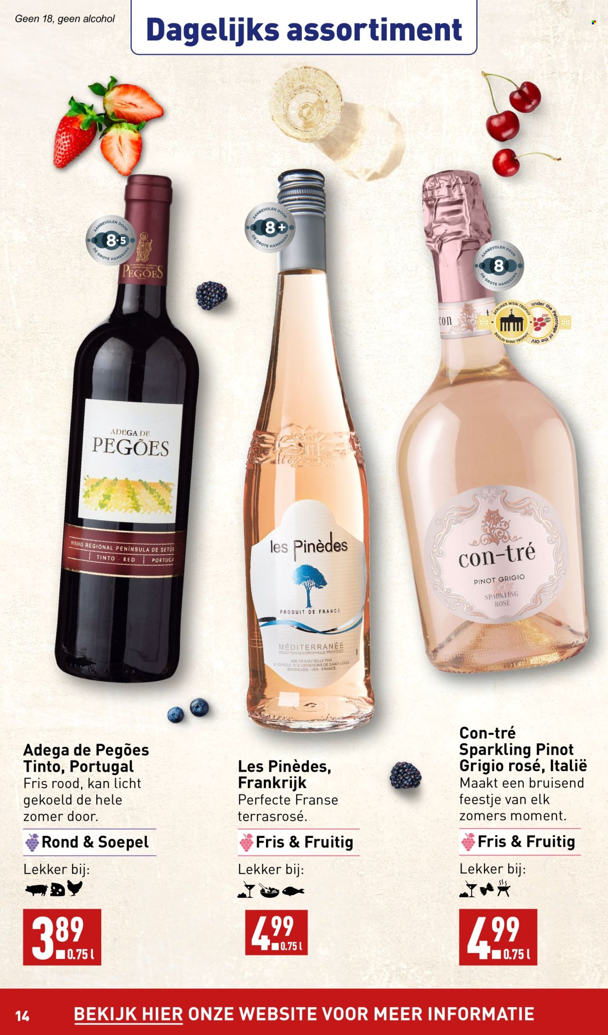 thumbnail - Aldi-aanbieding - 29-4-2024 - 5-5-2024 -  producten in de aanbieding - alcohol, witte wijn, wijn, Frankrijk, Pinot Grigio. Pagina 14.