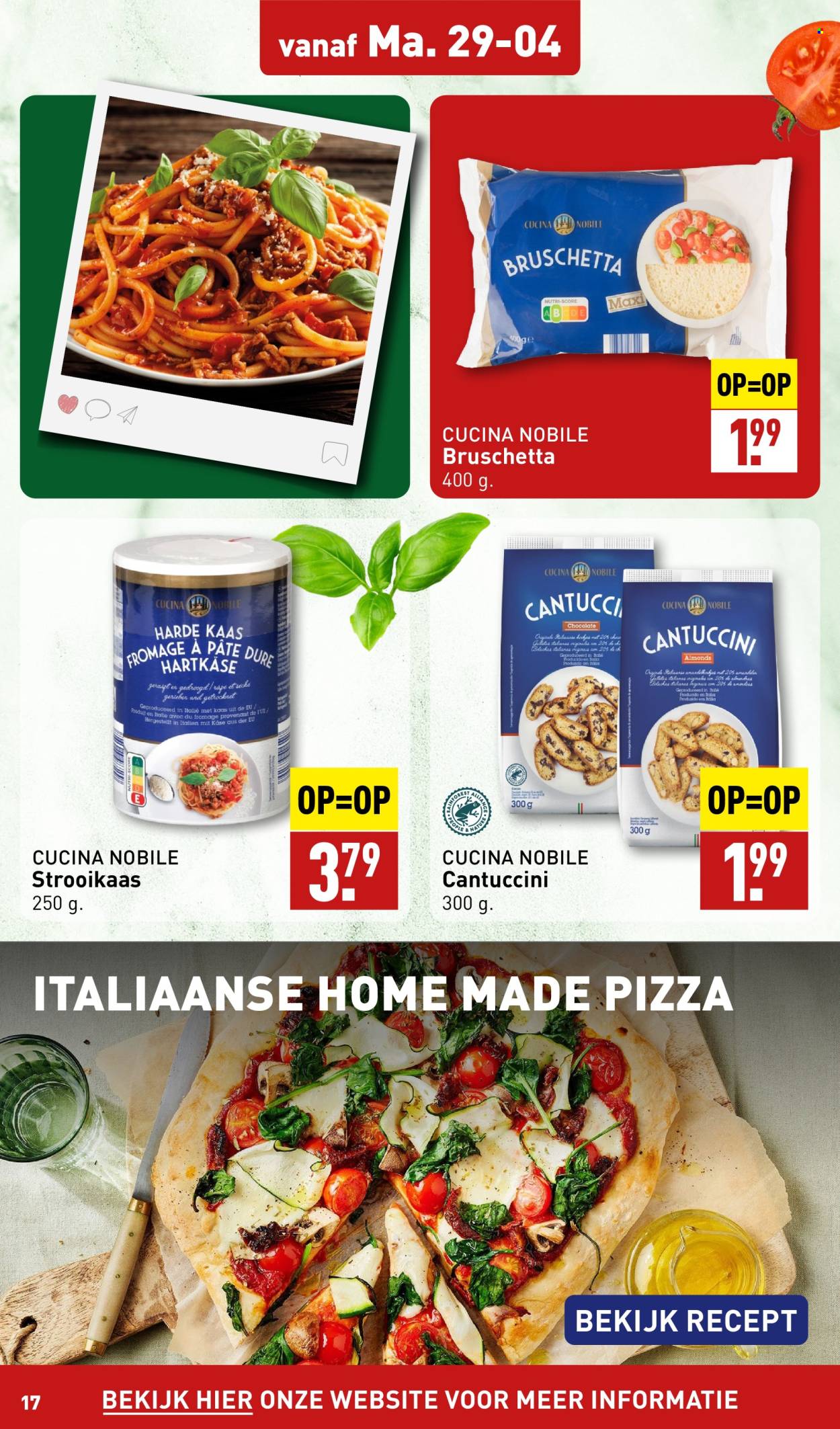 thumbnail - Aldi-aanbieding - 29-4-2024 - 5-5-2024 -  producten in de aanbieding - alcohol, pizza, paté, kaas. Pagina 17.