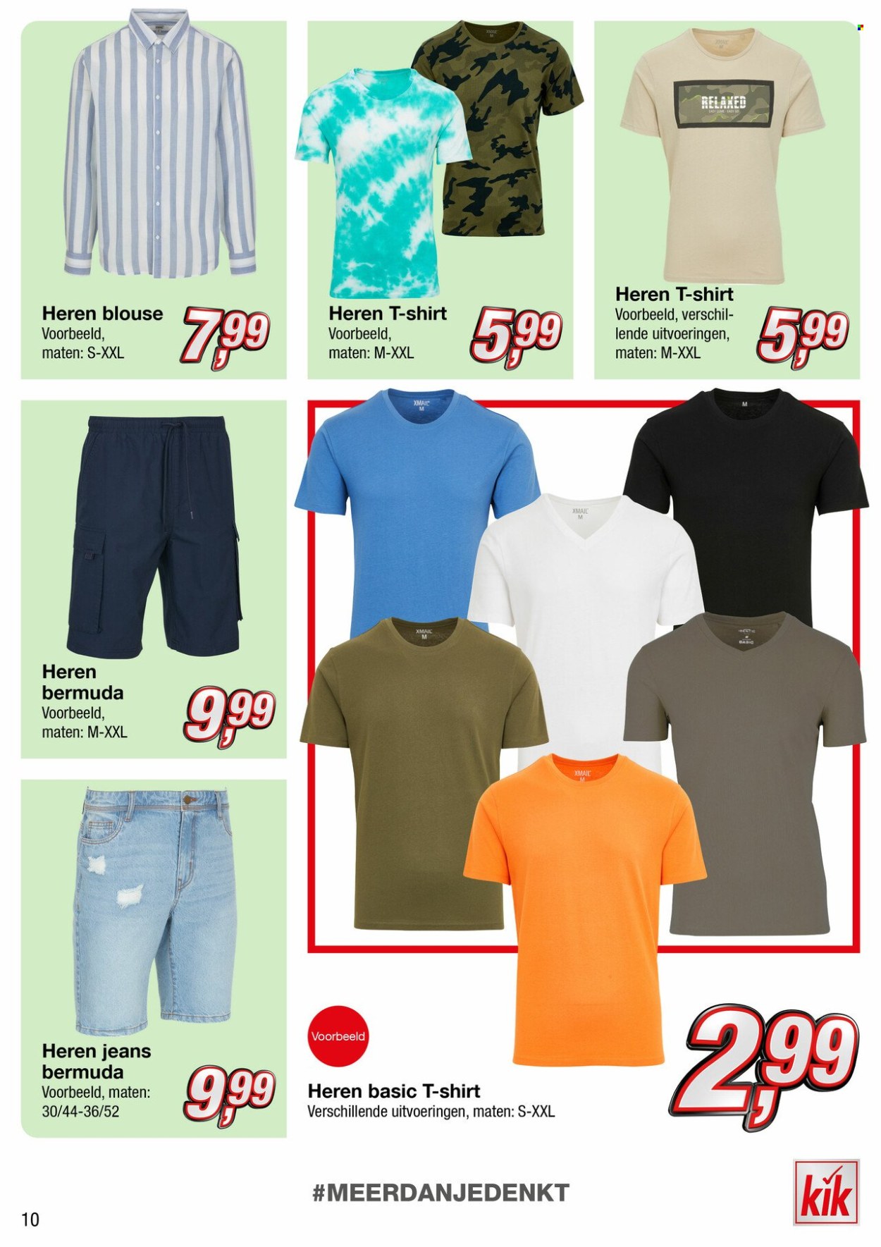thumbnail - Kik-aanbieding -  producten in de aanbieding - jeans, short, blouse. Pagina 10.