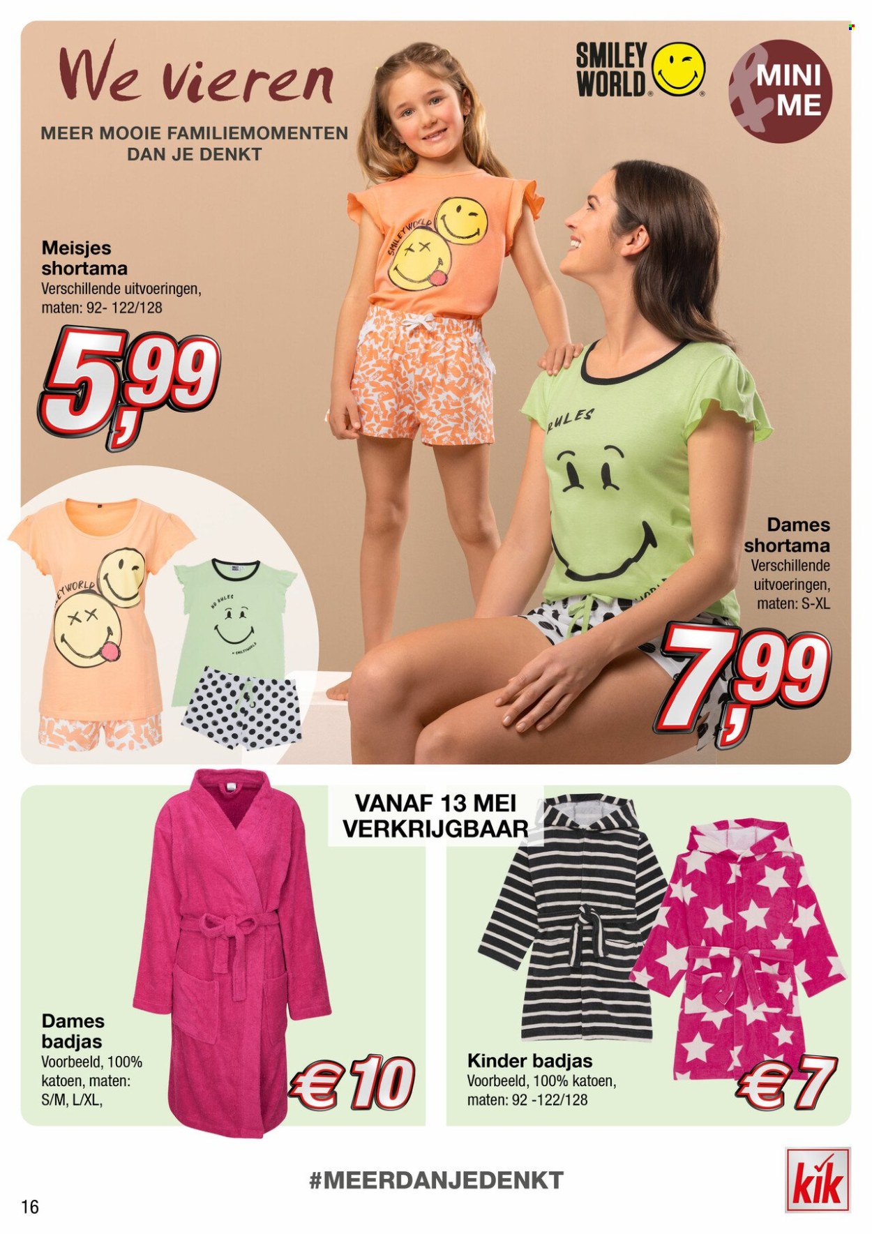 thumbnail - Kik-aanbieding -  producten in de aanbieding - pyjama, badjas. Pagina 16.