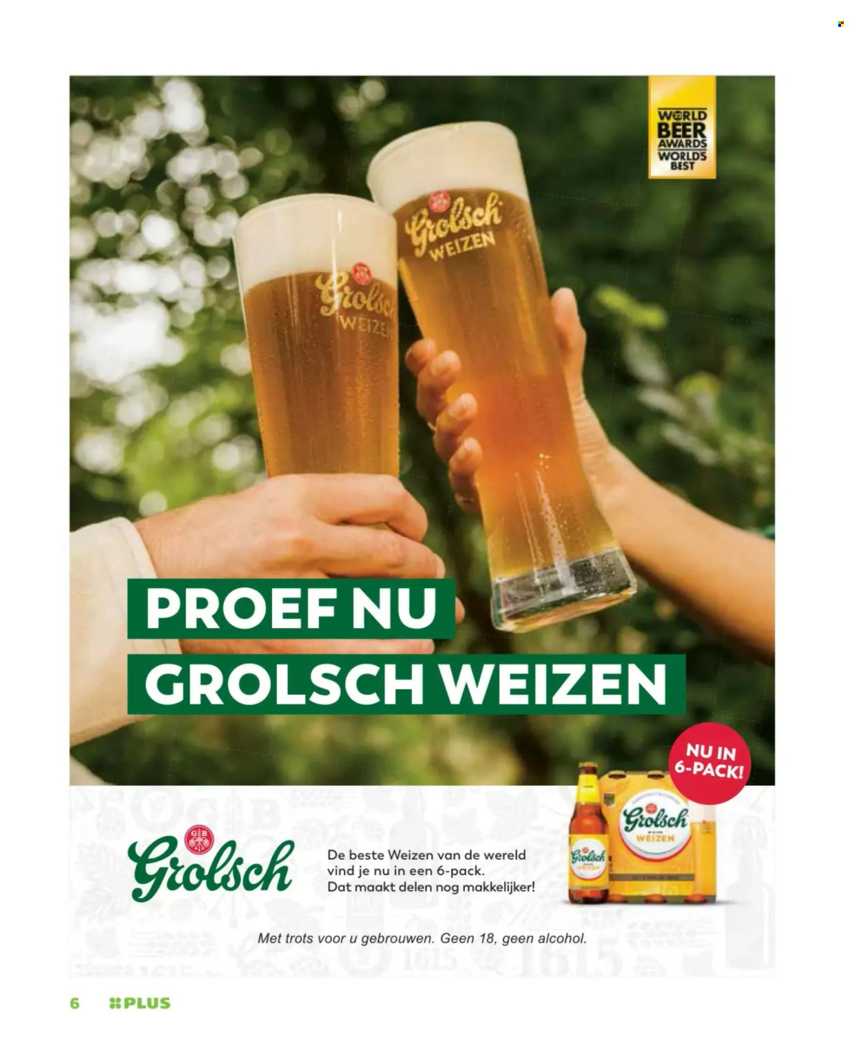 thumbnail - Plus-aanbieding -  producten in de aanbieding - Grolsch, bier, alcohol. Pagina 6.