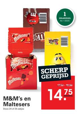 M&M's en Maltesers