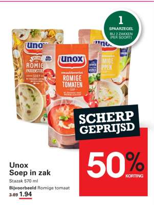 UNOX Soep in zak