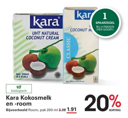 Kara Kokosmelk en -room
