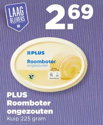 PLUS Roomboter ongezouten