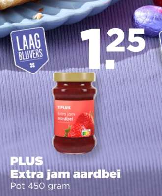 PLUS Extra jam aardbei