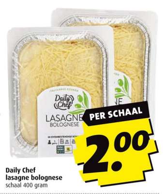 Daily Chef lasagne bolognese