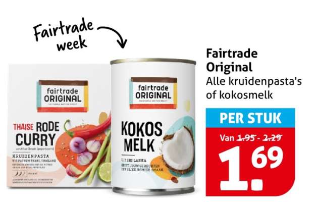 Fairtrade Original Kruidenpasta's of Kokosmelk