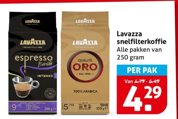 Lavazza snelfilterkoffie