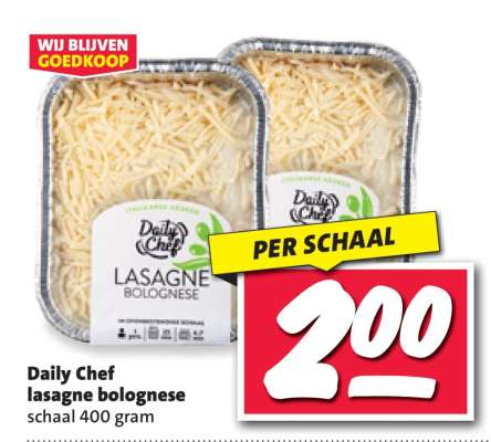 Daily Chef lasagne bolognese