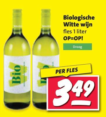 Biologische Witte wijn