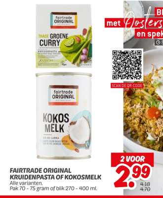 Fairtrade Original Kruidenpasta of Kokosmelk
