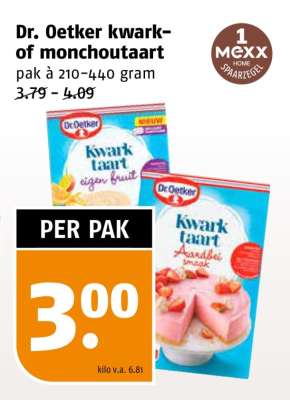 Dr. Oetker Kwark- of Monchoutaart