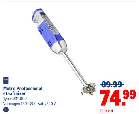 Metro Professional staafmixer