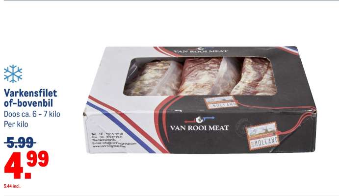 Varkensfilet of-bovenbil