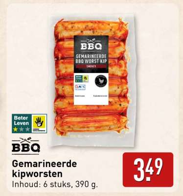 Gemarineerde kipworsten