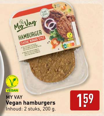 MY VAY Vegan hamburgers