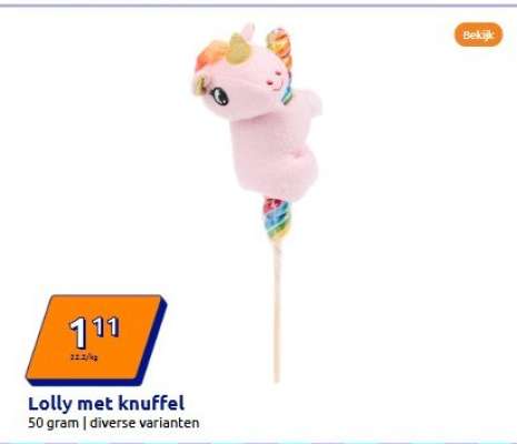Lolly met knuffel
