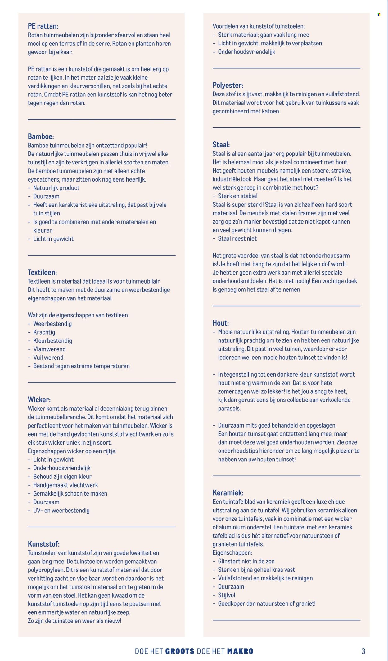 Makro-aanbieding. Pagina 1