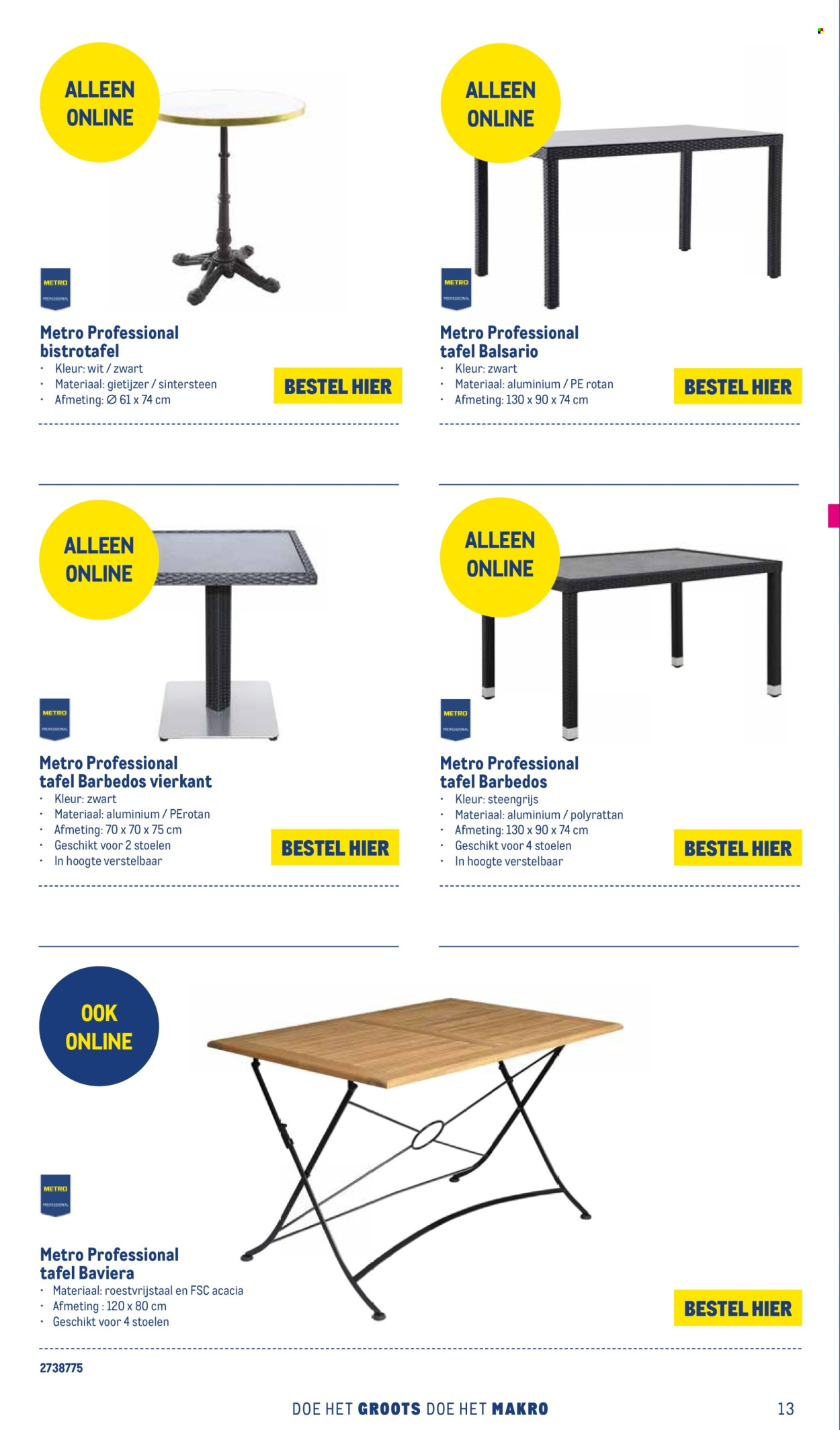 Makro-aanbieding. Pagina 1