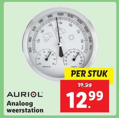 AURIOL Analoog weerstation